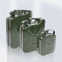Fuel Can 5/10/20L Fuel Can Metal Gas Tank Fuel Pipe Emergency Backup Green Portable Oil Can Spare