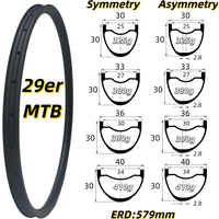AliExpress NONE 29er 27.5er MTB Carbon Rim 30mm 33mm 36mm 40mm Width 30mm Depth Super Light Tubeless Hookless 29ER Or 27.5ER MTB Carbon Rim
