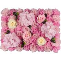 Handmade Artificial Flower Wall Panels Realistic Romantic Rose Wedding Background Durable 60X40cm Wedding Wall Backdrop