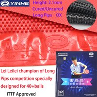 Yinhe Lei Leilei Anti/Invisible Master Table Tennis Long Pips Rubber OX Cured Medium Particles Ping-pong Rubber ITTF Approved