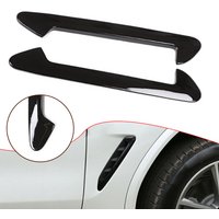 2pcs High Quality Glossy Black ABS Side Air Fender Vent Trim For BMW X3 G01 X4 G02 2018-2023 Enhancing Its Overall Appearance