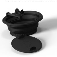 Ice Basin Foldable Silicone Folding Basin Built-in Ice Tray Skin Tightening Facial Plunge Bowl Anti-Inflammation Portable Summer