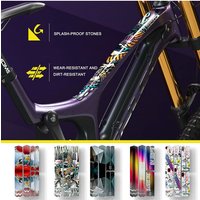 AliExpress NONE 10Pcs 2D Bike Frame & Helmet Stickers Set Durable PVC Decals Scratch Resistant No Residue for Bicycle Motorcycle DIY Decoration