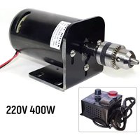 High Speed Small Bench Drill 220V 400W 7000RPM Drill Chuck DC Motor Set Adjustable Speed Electric Drill B12 B16