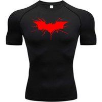 2026 Art Bat Tight Shirt Men's Sprint Step T-shirt Fitness Top Quick drying Fitness Clothing Fitness Clothing