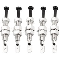 DaierTek 5PCS Door Pin Switch Car Hood Jamb Auto Alarm Security Adjustable Momentary ON Off 12VDC 20A for Automotive Trunk