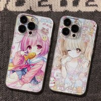 Kawaii Anime Girl Phone Case For Samsung S26 S25 S24 S23 S22 S21 S20 FE Note20 Note10 Plus Ultra Lite Edge 5G Clear Soft Cover