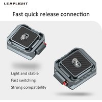 LEAPLIGHT All-Metal Arca Quick Release Kit Camera Quick Mount for Dji Zhiyun Stabilizer Tripod Head Slide Rail QR Mount