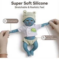 12" Super Soft Full Solid Silicone Baby Doll Fairy Avatar Mini Dolls Squishy Elastic Reborn Dolls Gift Toys for collectors