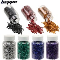 500pcs Bike Shifter Brake Cable End Caps MTB Road Bike Derailleur Wire Tip Multi-color Aluminum Alloy Shift Inner Cable End Cap
