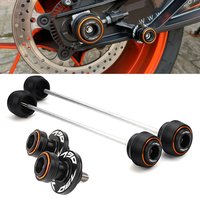 For KTM 790 DUKE Duke790 2018-2024 2025 Motorcycle Front Rear Wheel Axle Crash Slider Protector M10 Swingarm Spools Slider Stand