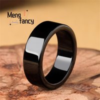 Genuine Natural A-goods Jadeite Ink Jade Couple Rings for Men and Women Exquisite Luxury Wedding Souvenir Fashion Charms Jewelry