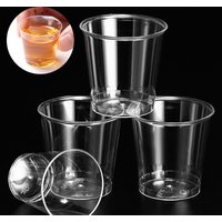 50 Pcs 30/50ml Mini Clear Hard Plastic Disposable Cups Party Shot Glasses Short Drinking Cup Tasting Cup