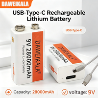 2026 Best-selling 100%New Original 9V 28000mAh+USB Fast Charging Line LI-ION Rechargeable Battery for Electric Fan Flashlight