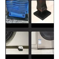 Thickness 3-100mm Square Industrial Rubber Pad Elastic Anti Slip Damping Gasket Shockproof Rubber Pads Black
