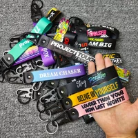 JDM Car Accessories Slogan Pendant Keytags Strap Japan Keychain DREAM CHASER Strap Keychain Key Chain Auto Key Holder Moto