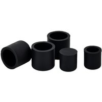 Round Tube Sleeve, Flat Head Soft Silicone Protective Cover, Rubber Bumper Cap, Plastic Tube Cap, Universal Cover for Steel Pipe