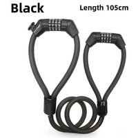 AliExpress NONE TTPRO 10mm Hardened Steel Cable Bicycle Lock - Electric Anti-Bolt Shear Double-Head Password Lock