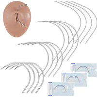 Precision Curved Body Piercing Needles Sterilized Surgical Stainless Steel Body Piercing Needles 20G/18G/16G/14G Choosable