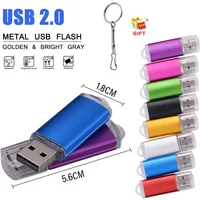 USB 2.0 Flash Drives 128GB 64GB Metal Business gift Memory stick 32GB 16GB Multifunctional Pen drive 16GB 8GB U disk for Laptop