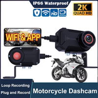 AliExpress WDSZKMYF New 2K QHD WiFi Dash Cam IP66 Waterproof DVR Front Camera for Motorcycle Mountain Bike & Electric Bike Loop recording DVE