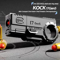 Ring Pistol Soft Bullet Gun Portable Mini 3D Decompression Shell Ejection Alloy Outdoor Funny Toy Creative Gift Fidget Toys