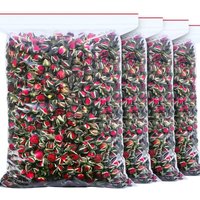 Natural Dried Red Rose Buds Mini Bouquet for DIY Wedding Decor Fragrant Bath Aromatherapy And Crafts Decorative Mini Rose Petals