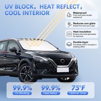 Car Windshield Sun Shade For Nissan Qashqai J10 J11 Sunshade Sun Visor Protector Blocks UV Rays Summer Car Accessories
