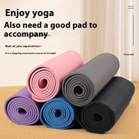 【U】1PC Thick Yoga Mat Anti-skid Sports Fitness Mat 3MM EVA Comfort Foam Yoga Mat For Exercise Yoga And Pilates Gymnastics Mat