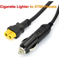 12V 24V Universal Car Cigarette Lighter to XT60 Charging Cable 1.5M 16AWG Charging Cable XT60 Female Plug For Battery Power