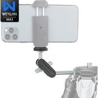 WEYLLAN Magic Arm and Universal Phone Clamp Adapter Clip Mount 1/4 Inch Screw for Mounting LED Flash DV Video Digital SLR Camera