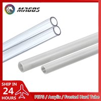 PC-Wasserkühlungsrohr PETG-Acryl-Hartschlauch, transparenter starrer Schlauch, Außendurchmesser 12 mm, 14 mm, 16 mm, 50 cm, klar/mattiert, 4 Stück/Lot