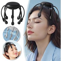 Electric Head Massager Octopus Massager Multi Massage Heads High Frequency Vibration Red Light Fatigue Relief Head Massager