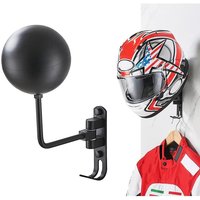 AliExpress NONE Motorcycle Helmet Rack Wall Mount Helmet Holder 180° Rotation Helmet Hanger With Hooks for Cycling Baseball Rugby Helme Bracket
