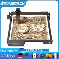 ATOMSTACK A5 Pro V2 Laser Engraving 5W CNC Laser Printer A5 PRO 40W Upgraded version 410*380mm Engraver Area For Acrylic Wood