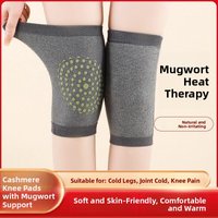 Lightweight Thin Herbal Moxa Knee Pads Long Tube Anti-slip for Men And Women Elderly Joint Heating Summer Leg Covers