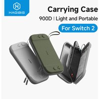 Hagibis Portable Carrying Case for Switch 2 Traveling Bag Hard Shell NS Accessories Protective Cover with 10 Games Cartridges