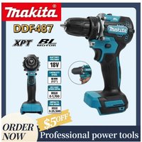 Makita DDF487 Rechargeable Cordless Drill Brushless Impact Screwdriver Professional Electric Tool Use with Makita Battery