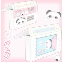 A6 File Folders Panda Cut Film Sticker Tape Storage Container Cute Storage Box for Arts Diy Crafts Album Journal Planner