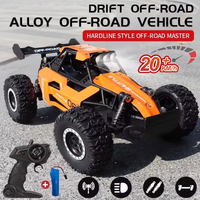 1:16 Ferngesteuertes Auto 20KM/H Schneller RC Monster Truck mit Robustem Metallkarosserie Offroad RC Crawler mit LED-Scheinwerfern Geschenke für Kinder