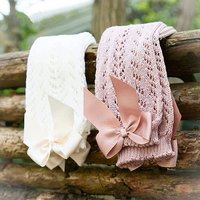 Sommer Baby Mädchen Socken Kleinkinder Bogen Lange Socke Kinder Kniehohe Weiche Baumwolle Mesh Spanischen Stil Kinder 0-5 jahre Atmungsaktive Socken