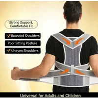 Hump back corrector for adult men and women with open shoulder straight back posture belt for correcting scoliosis