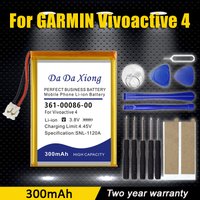 300mAh Replacement Battery 361-00086-10 361-00086-00 For Garmin Vivoactive 4 Forerunner 235 220 225 630 645 735
