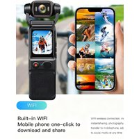 AliExpress ANSVICAM 4K Action Camera Pocket Cam Sport Touchscreen Moto Recording Vlogging Camera 4X Zoom Motorcycle for Bike Cycling Outdoor WiFi