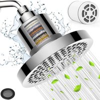 Filter 6-inch circular top spray with 15-20 layers of chlorine removal filter element, detachable booster shower head