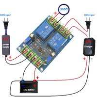 Power Automatic Switching Module Power Failure Battery Supply Automatic Charging Control Board Emergency Circuit Breaker Module