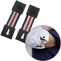 2Pcs Adjustable Elastic Armband Shirt Cuff Holder Men Women Sleeve Holder Cufflinks Arm Cuffs Bands Extension Button for Fashion