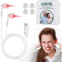 Mini Tinnitus Ear Laser Therapy LLLT Irradiation Laser Physical Earplug Otitis Media Deafness Nose Rhinitis Sinusitis Treatment