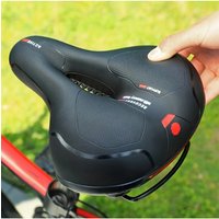 AliExpress ECIOSL Comfortable Bicycle Seat Cushion - Wide, Double Shock Absorption - Memory Foam Filled, Waterproof Saddle for Men and Women