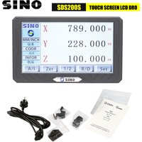 NEUE SINO SDS200S 3-Achsen LCD Full Touch Screen Digital Anzeige DRO Metall Abdeckung Linear Skala Display Zähler Für Fräsen Drehmaschine